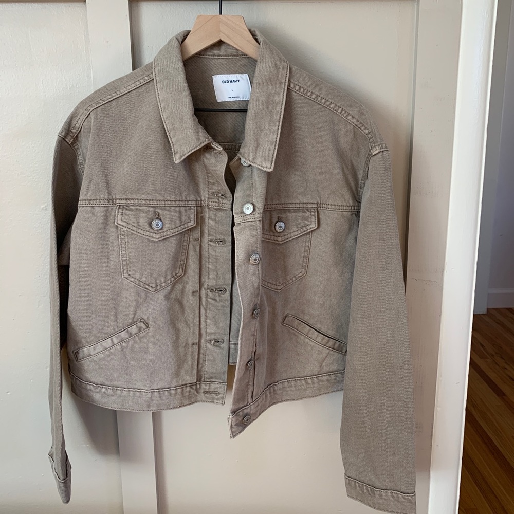 Taupe Denim Jacket